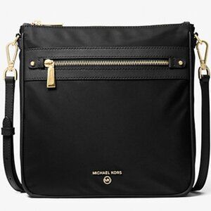 Jet Set Large Nylon Gabardine Messenger Bag